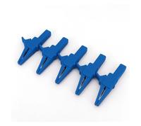 5Pcs Insulated 83mm Large Alligator Clip Test Probe With 4mm Jack 1000V 32A CZAOINCU(5Pcs Blue)