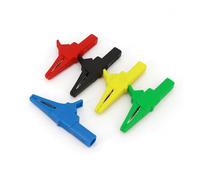 5Pcs Insulated 83mm Large Alligator Clip Test Probe With 4mm Jack 1000V 32A NWPNLXEA(One For Each Color)