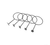 5pcs Iron Ball Rack Wall Mount 5.31in Diameter | Iron construction, black finish, 5-pack value, fits standard balls, design