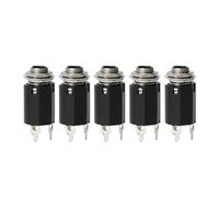5Pcs Jack di uscita per chitarra Presa Presa di Ingresso Jack di Uscita Piastra Presa per Chitarra Elettrica Pickup 6.35mm Jack di Uscita Piastra