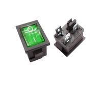 5PCS KCD1 Interruttore ON-OFF 15 * 21mm 2Pin Tipo di nave Interruttore 6A 250V 10A 125V 15X21 Interruttore a bilanciere Interruttore di alimentazione(4Pin Green LED,100PCS)
