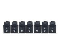 5pcs kcd11-101 3a 250 V Switch Switch Strumentario Pulsante di accensione a rocker 2pin,Black
