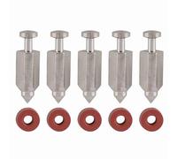 5pcs Kit di riparazione di riparazione della guarnizione del posto ago ago ago del carburatore, cartuccia della gamma della valvola del carburante dell'ago Sostituzione del