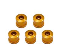 5pcs Lega di Alluminio Bici Corona Bulloni Sostituzione Singolo Dado Ruota Dado Per Outdoor Mountain Road Biciclette Singolo Dado Ruota Dado Della Bici Da Strada Viti Corona