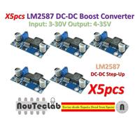 5pcs LM2587 DC-DC Boost Converter 3-30V Step up 4-35V Power Supply Module MAX 5A