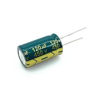 5pcs/lot 120UF high frequency low impedance 450v 120UF aluminum electrolytic capacitor size 18 * 30 mm 20% PKNVKZIDK