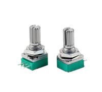 5PCS/Lot 15mm 5K 10K 20K 50K 100K 500K Ohm 3 Pin Single Linear Rotary Potentiometer 6mm Knurled Shaft(500K Ohm)