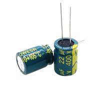 5pcs/lot 400V22UF high frequency low impedance 400V 22UF aluminum electrolytic capacitor size 10 * 17 T22 20% ZDVHOMCB