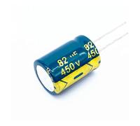 5pcs/lot 450v 82uf 450v82UF High Frequency Low aluminum electrolytic capacitor size 16 * 25MM Tolerance 20% 20% RUAJOGYNVM