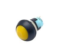 5pcs/lot PBS 33A Mini Plastic Latching Push Button Switch Round Head ON OFF 2 Pin 12mm Self locking Push-button Red Green Blue(Yellow)