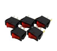 5pcs/lot RED LED Light 3PIN SPST ON/OFF G132 Boat Rocker Switch 15A/250V 20A/125V Car Dashboard Truck RV ATV Home