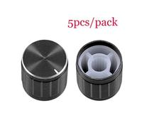 5pcs/lot WH148 Potentiometer Single Linear with knobs 1K 2K 5K 10K 20K 50K 100K 250K 500K 1M BIANMTSW(Black x 5pcs)