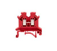 5pcs / lots UK2.5B blu/grigio/rosso DIN Rail universali morsetti a vite Tipo UK2.5B Phoenix Tipo Kit barra di messa a terra terminale(Rot)