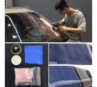 5pcs Lucidante Set Pastiglie Parabrezza Auto Rimuovi Graffi Vetro Lucidatrice