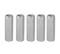 5pcs M10 Dado Lungo Asta In Acciaio Al Carbonio Dadi Esagonali Accoppiamento Dadi Esagonali Boccola Dado Di Fissaggio Filettato (M10*40)