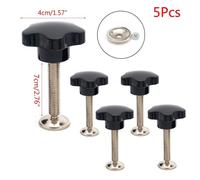 5Pcs M10 Filettatura Maschio Bloccaggi Vite Pomello Mano Serraggio Manico
