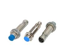 5pcs M12 Plug-in Proximity Sensor Metal Inductive Approach Switch With 4 Cores Air Plug Detect Distance 2mm 4mm PNP/NPN NO NC(Distance 4mm,NO,NPN)