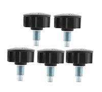 5Pcs M16 Morsetto Vite Maniglia Manopola, Sostituzione Filetto Serraggio Fitness Pin Molla Manopola Smontaggio Rapido Pezzi di Ricambio per Biciclette da Esercizio, Biciclette