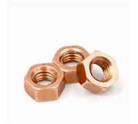 5PCS M3 M4 M5 M6 M8 a M14 M16 T2 Dado esagonale in rame Dado di rame rosso Conduzione conduttiva Dado Rondella Tappo a vite di bloccaggio Rame puro(M3)