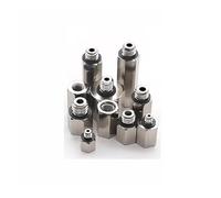 5PCS M3 M4 M5 M6 M8 Female To Male Thread Socket Air Pneumatic Pipe Fitting Connector Coupling(M-5F) Plumbing Fittings