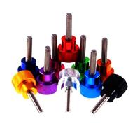 5Pcs M3 M4 M5 M6 Viti a testa zigrinata in alluminio Viti a testa zigrinata in alluminio con filettatura in acciaio inossidabile Bulloni,Blu profondo,M6X30mm