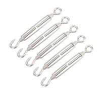 5PCS M6 Regolare i ganci di sartiame della catena e la linea del dispositivo tensione in acciaio inossidabile 304 con tenditore a occhiello Per Cavi(Type-2)