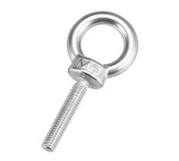 5pcs M6x30mm Thread 16mm Inside Dia 27mm OD 304 Stainless Steel Lifting Eye Bolt
