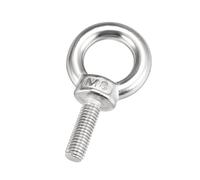 5pcs M8x25mm Thread 20mm Inside Dia 35mm OD 304 Stainless Steel Lifting Eye Bolt