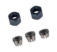 5pcs Mandrini Pinza Accessori Set per Bit Shank Conversione in Macchine per Incisione in Acciaio al Carbonio Fit 6mm 8mm Strumento Legno