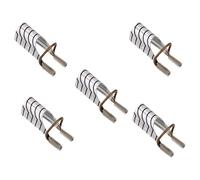 5PCS Manicure Francese Unghie In Alluminio Punte Per Estensioni Gel Riutilizzabili Curve Precise Colori Unghie Accessori per Arte Forme Riutilizzabili