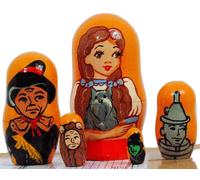 5pcs Mano Dipinta Dalla Russia Nidificazione Bambola Di Il Mago OZ (10.2cm Alto)