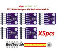 5pcs MCP3421 I2C SOT23-6 delta-sigma ADC Module for PICkit Serial Analyzer