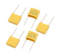 5Pcs Metal axia_l Leads Safety Polyester Film Condensatore 310VAC 0.15uF Giallo(5 Stcke Metall Axial Leads Sicherheit Polyester Filmkondensator 310_VAC 0,15 uF Gelb Circuiti di controllo