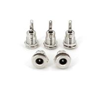 5Pcs Metal DC-099 5.5 x 2.1mm/2.5mm DC Power Jack Panel Socket Connector MQXFCZUX(2.5 Jack with Cap)