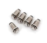 5Pcs Metal Waterproof 12mm ON-OFF Latching 2Pin SPST Normally Open Push Button Switch High Round Head AUOQKQUT