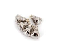 5Pcs Metal Waterproof 8mm Momentary OFF-MOM 2Pin SPST Push Button Switch EKFBQBGW