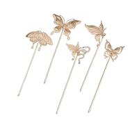 5pcs Metallo Capelli Stick Antico Tema Ornamentale Tornante Per Lo Styling Lungo Installazione Rapida Per Raduni Serali Accessorio Artigianato Cinese