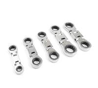 5Pcs Metallo Cricchetto Chiave Cricchetto Chiave Doppia Testa Cricchetto In Miniatura Ingranaggi Tenditore