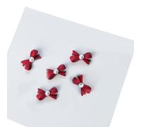 5Pcs Metallo Nail Art Borchie 3D Charms Metallo Gioielli Decorazioni Perle Archi Accessori Decorazione Rivetti