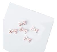 5Pcs Metallo Nail Art Borchie 3D Nail Art Metallo Nail Art Gioielli Decorazioni Perle Fiocchi Accessori Decorazione Del Chiodo Rivetti Gemme
