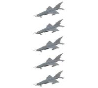 5PCS MiG-21 Fishbed Caccia 1/350-1/700 Modello Resina 3D | MiG-21 Fishbed Balalaika Caccia, Intercettore Supersonico, URSS Guerra Fredda, Resina DIY Non Verniciato(1/700(1CM))