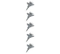 5PCS MiG-25PD Foxbat-E Intercettore 1/350-1/700 Modello Resina 3D | MiG-25PD Foxbat-E Intercettore, URSS Guerra Fredda, Intercettore Ad Alta Velocità, Resina DIY Non Verniciato(1/350(3.9CM))