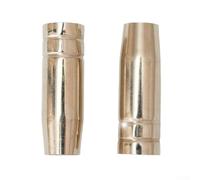 5pcs MIG Saldatura Ugello Conico Sindone MB15 Torcia Gas Push On Accessori per la lavorazione dei metalli Saldatore Industriale Parti 18mm OD 54mm Lunghezza