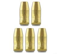 5Pcs MIG Saldatura Ugello, NS-1218B Ugelli Rame 1/2 Pollice 1/8 Pollice Incavo Per Bernard Per Punte Centerfire, Diffusore Gas Per Saldatura Industriale