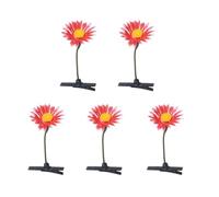 5pcs Mini Fagiolo Germogli di Capelli Grips Bambini Dolce Ragazze Pianta Capelli Erba Clip Copricapo A5r8 Artiglio Erba Clip Per Capelli Forcine Pianta Divertente