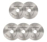 5PCS Mini Lama Per Sega Circolare 50mm HSS Dischi Per Ruote In Acciaio Ad Alta Velocità Apertura 10mm Per Utensili Da Taglio In Lamiera Di Alluminio Per Legno