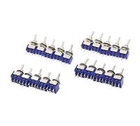 5Pcs Miniatura Leva Interruttore a Levetta Unipolare Doppio Lancio ON-Off-ON/ON-ON 120VAC 6A Montaggio da 1/4 di Pollice (Colore : MTS-103)(MTS-203)