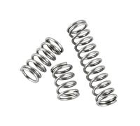 5pcs Molle compressione acciaio inox, WD 1,4mm, OD 10mm, Lunghezza 70mm