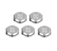 5Pcs Momentary Push Button Switch, Metal Auto Reset Ultra Thin Tact Switch with LED 25mm, Screw Terminal Industrial Control Button for Car Truck Doorbell (AC220V Green) Professional process