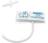 5PCS monouso Neonate/Veterinaria Polsino Pressione Sanguigna con BP 05 Connettore per Animale o Neonato, 4-8 cm Tubo Singolo di Ricambio NIBP Neonate Cuff